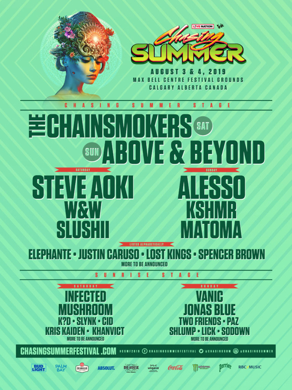 Chasing Summer lineup