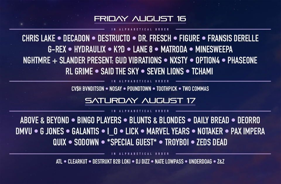 2019 Das Energi Festival lineup