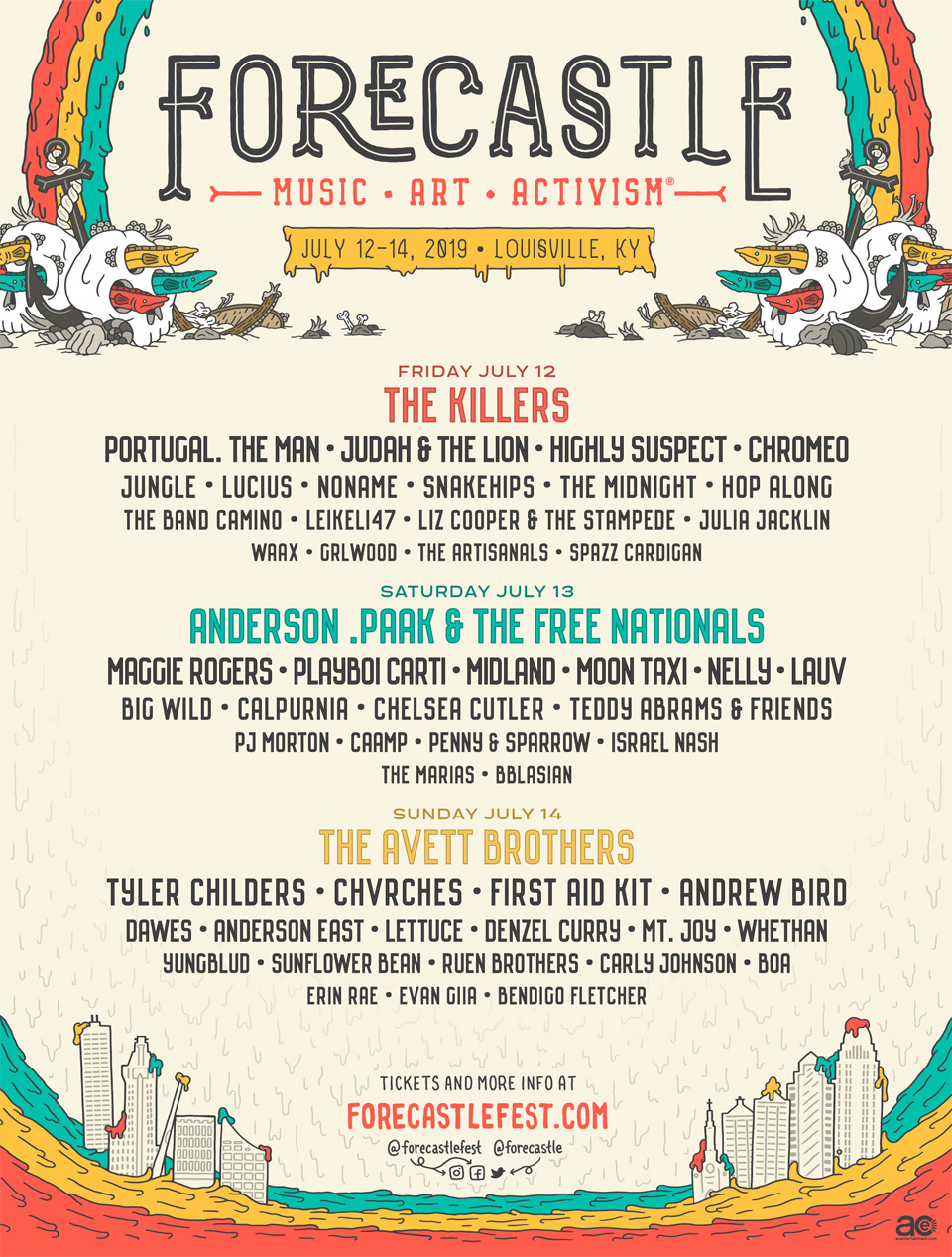 Forecastle Festival lineup