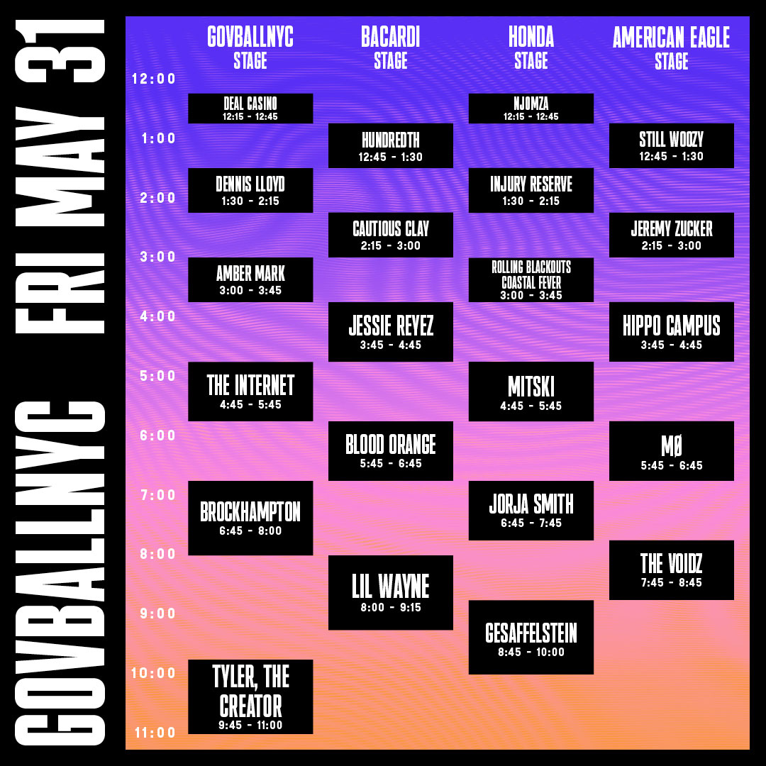 Governors Ball 2019 Lineup