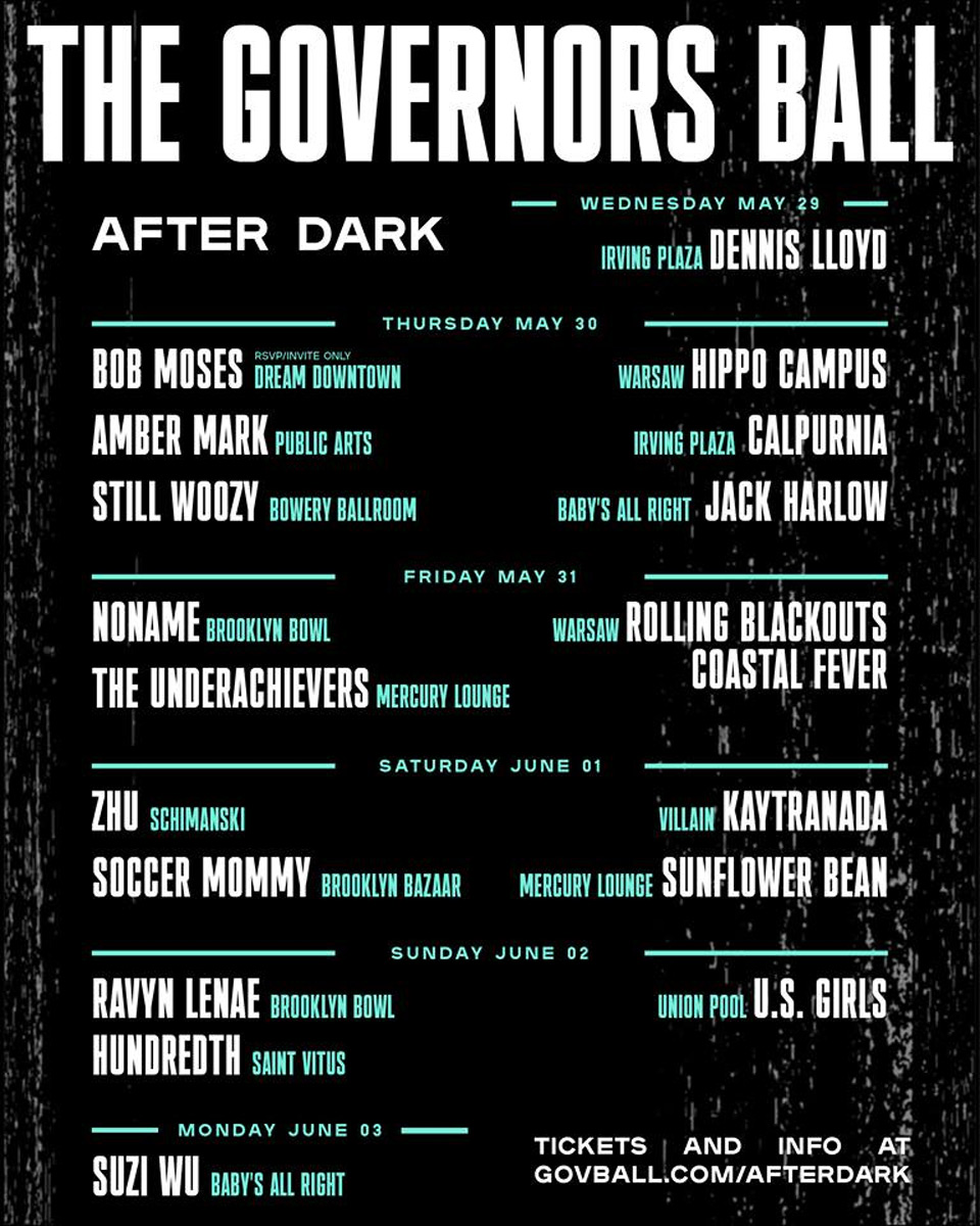 Governors Ball 2019 Lineup