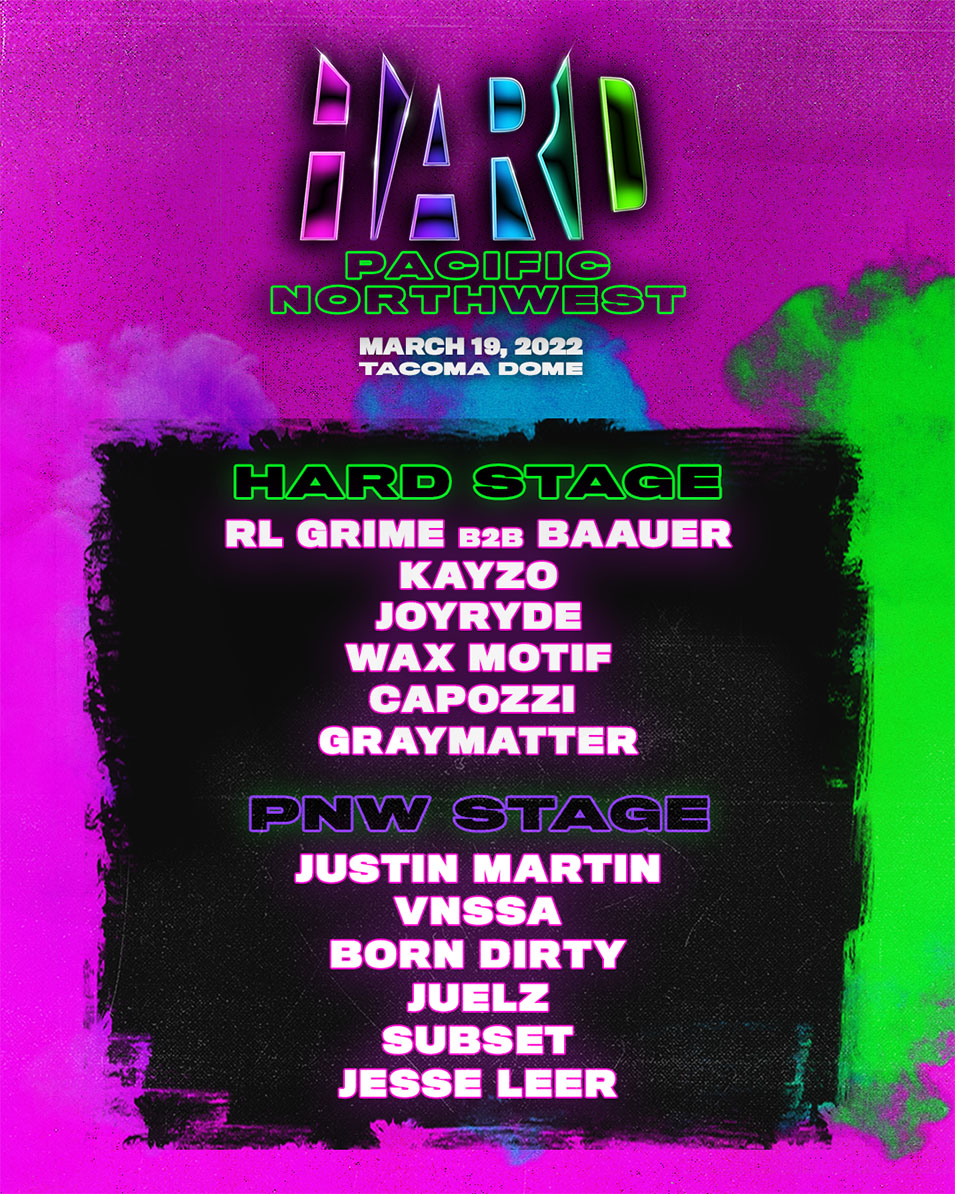2022 Hard Summer Pacific Northwest lineup