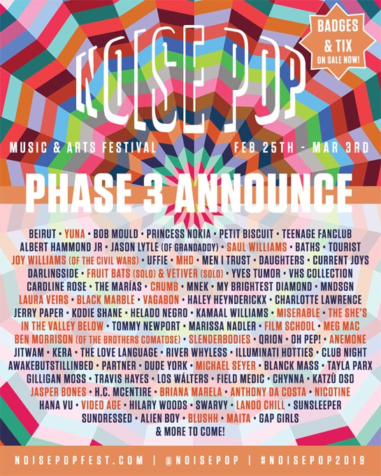 Noise Pop lineup