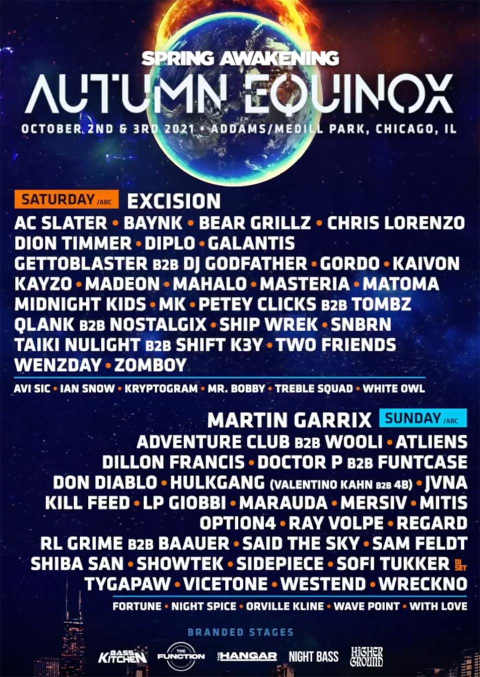Spring Awakening lineup 2021